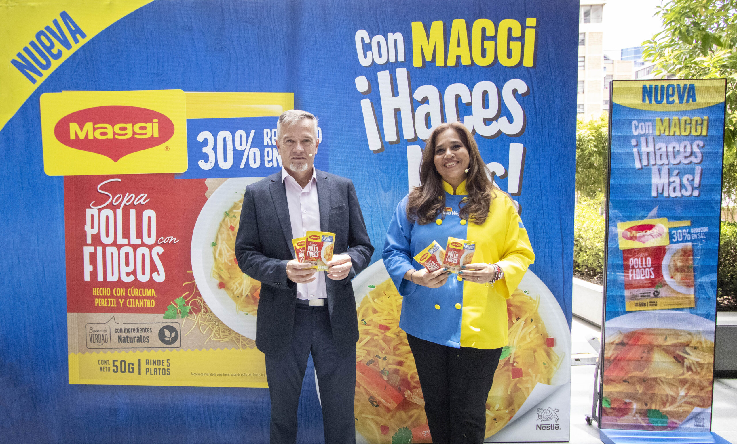 Nestlé presenta la innovadora Sopa Maggi de Pollo con Fideos Reducida en Sal