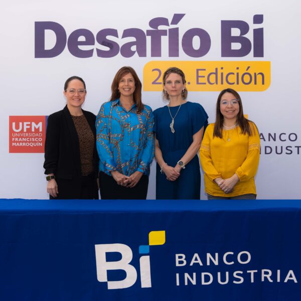 Banco Industrial y la Universidad Francisco Marroquín se unen para crear Desafío Bi, un concurso para impulsar el ecosistema emprendedor guatemalteco.