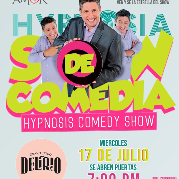 Anuncian el «Hypnosia Comedy Show» con Charly Melo: a beneficio de Proyecto Amor.