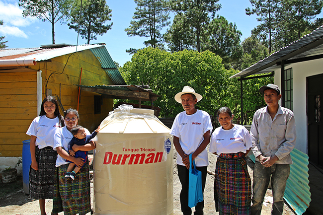 Comunidades vulnerables en Guatemala se benefician con Sistemas de Cosecha de Agua