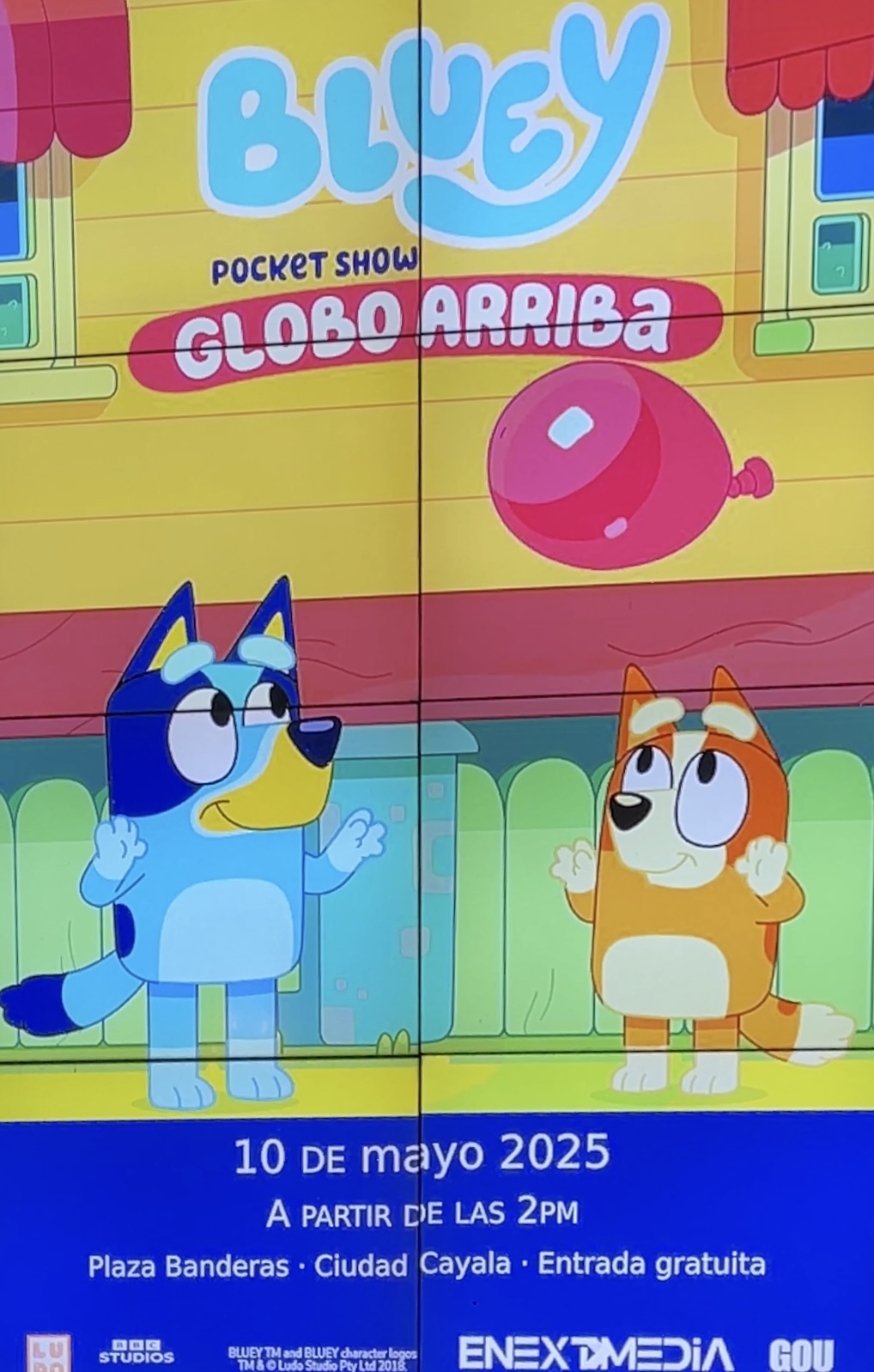 Ciudad Cayala recibe el Pocket Show de Bluey