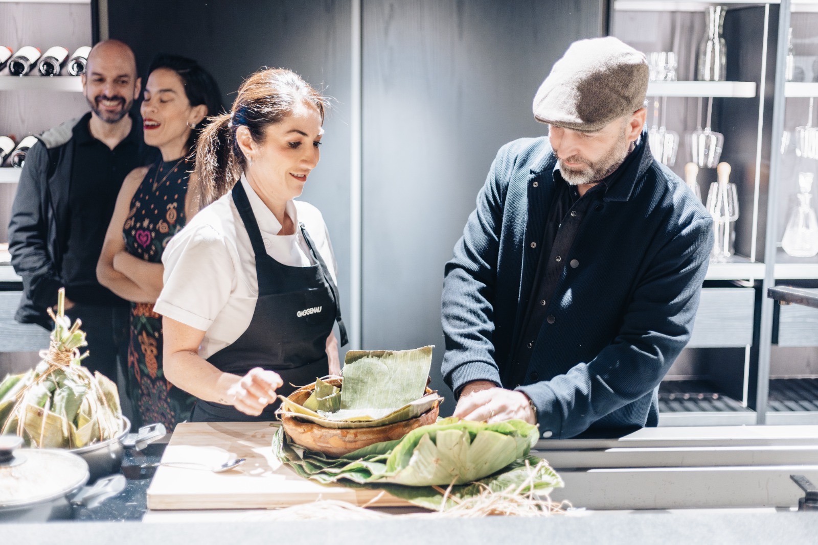 La chef Mirciny Moliviatis y el experto Gabriel Bartra García lideraron un encuentro culinario