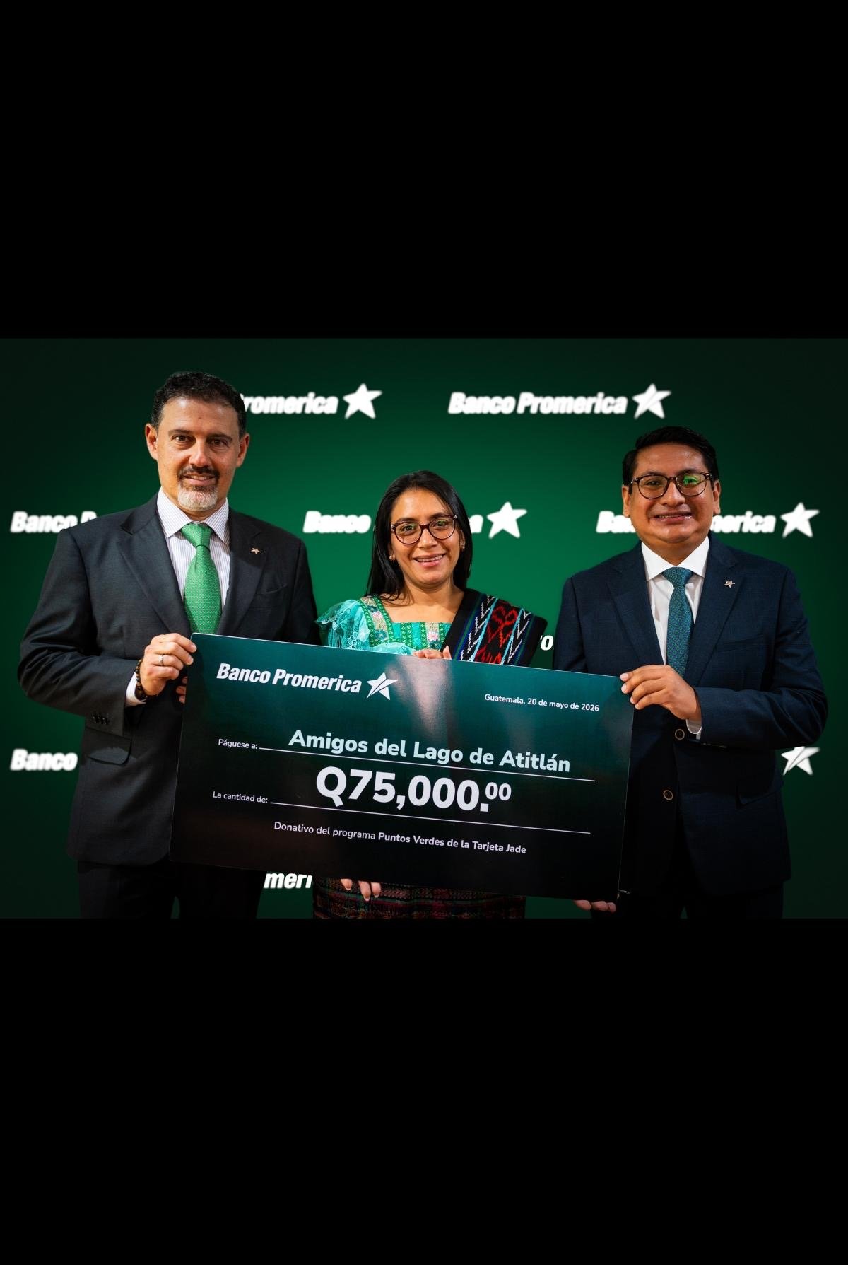 Banco Promerica entrega donativos del programa Puntos Verdes